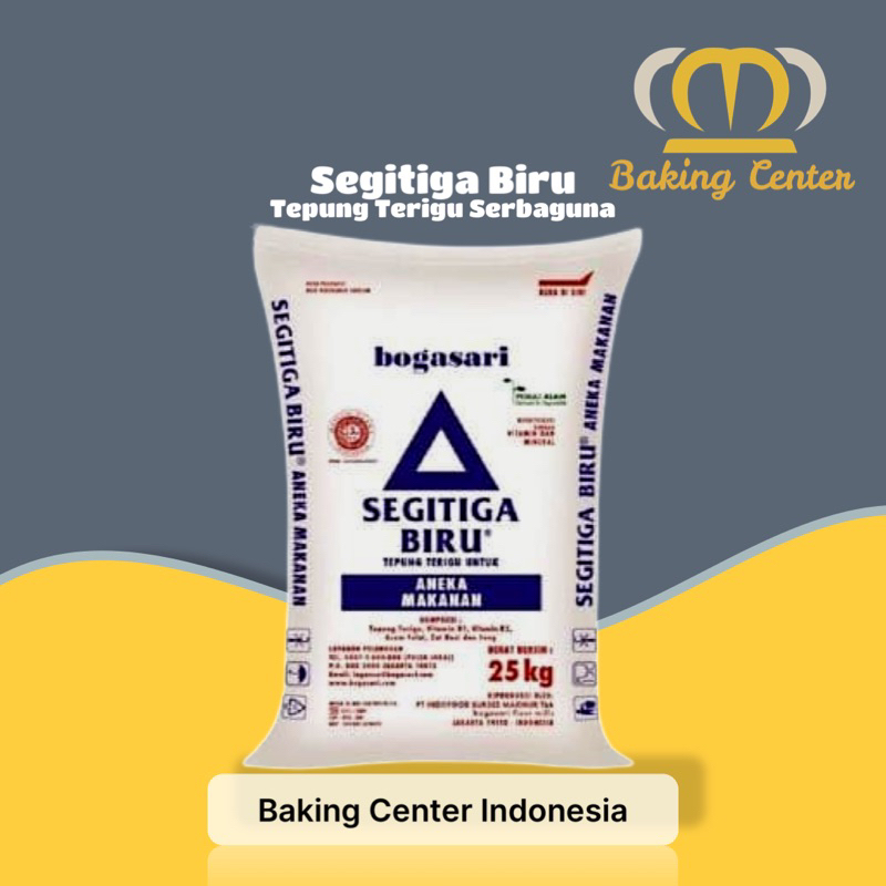 Jual Tepung Terigu Segitiga Biru 25kg | Shopee Indonesia