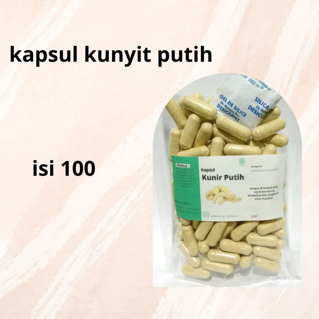 Jual Kapsul Kunyit Putih Kunir Putih Isi 100 Kapsul Shopee Indonesia 7887