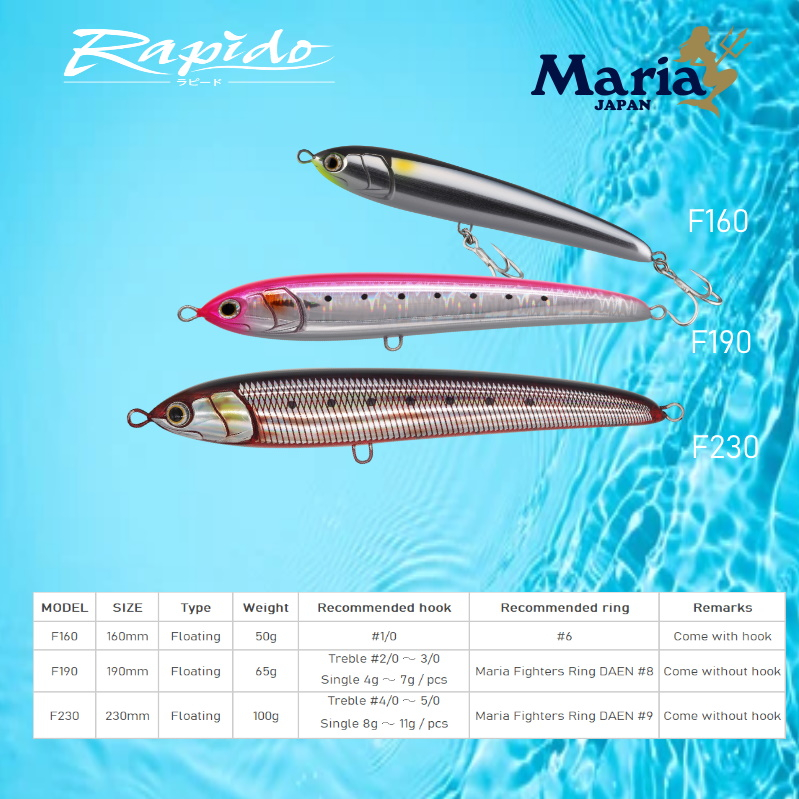 Leurre De Surface MARIA Rapido F230 001 - Leurres Durs Mer (13439025
