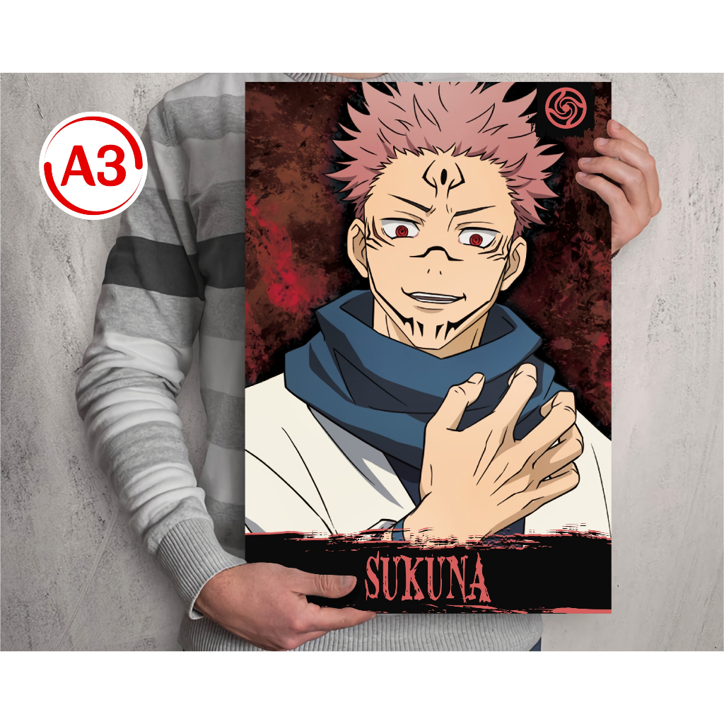 Jual Koleksi Poster A3 Anime Jujutsu Kaisen B - Itadori Fushiguro ...