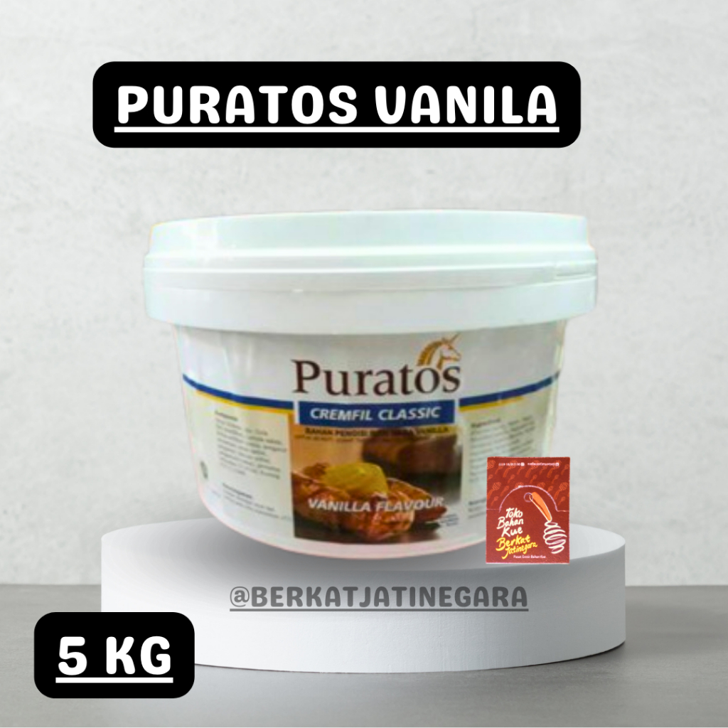 Jual SELAI VANILA PURATOS / SELAI CHEMFIL VANILA KEMASAN 5 KG | Shopee ...
