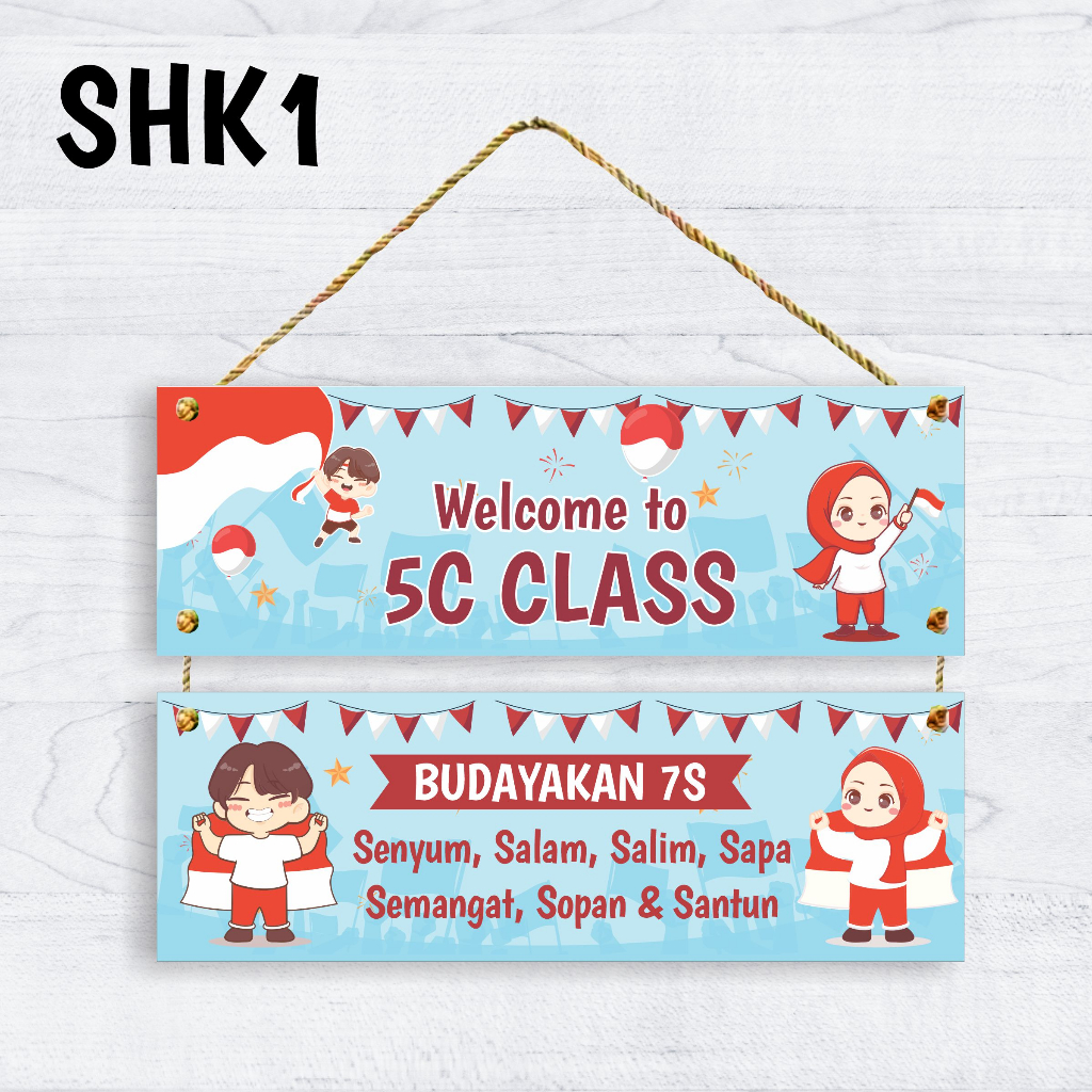 Jual HIASAN KELAS GANTUNGAN PINTU CUSTOM DEKORASI 17 AGUSTUS LOMBA