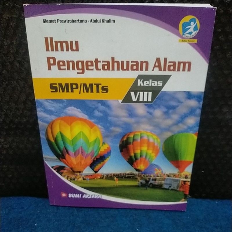 Jual Buku Ilmu Pengetahuan Alam Kelas 8 SMP MTs Kurikulum 2013 Revisi ...