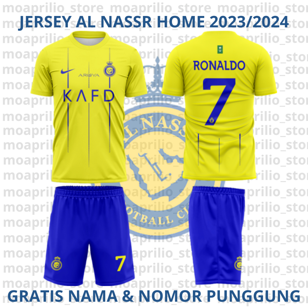 Jual Jersey Al Nassr Home 2023 2024 Gratis Nama And Nomor Punggung