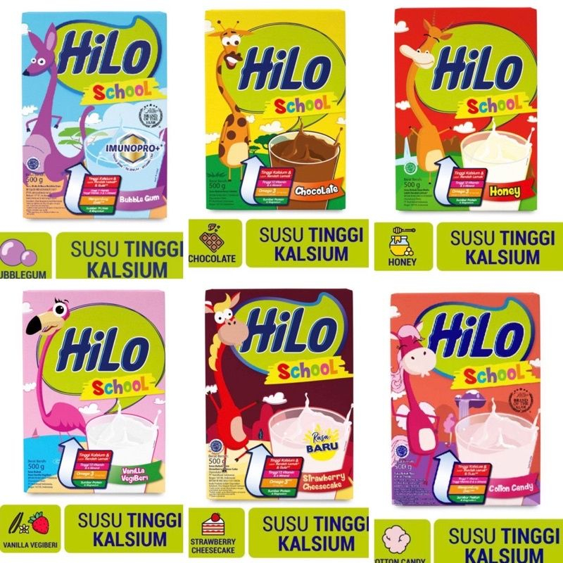 Jual SUSU HILO/ HiLo School / Chocolate/ Honey 500gr/350gr Susu Tinggi ...