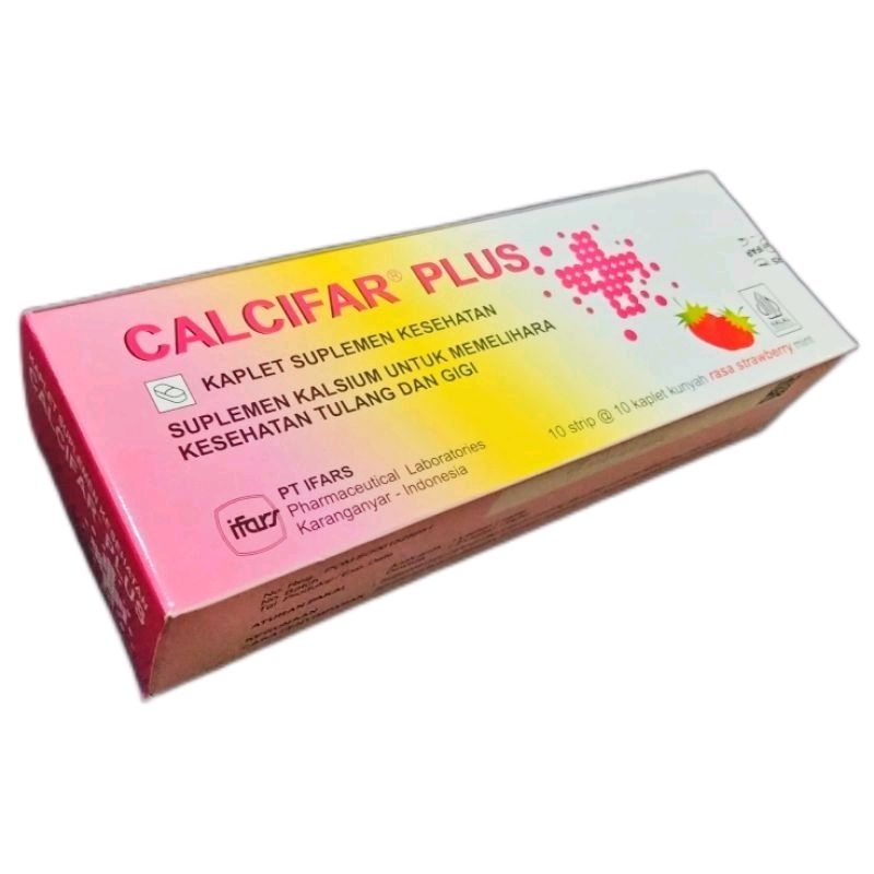 Jual CALCIFAR PLUS - Calcium + Vitamin D3 (100's /Dus) | Shopee Indonesia