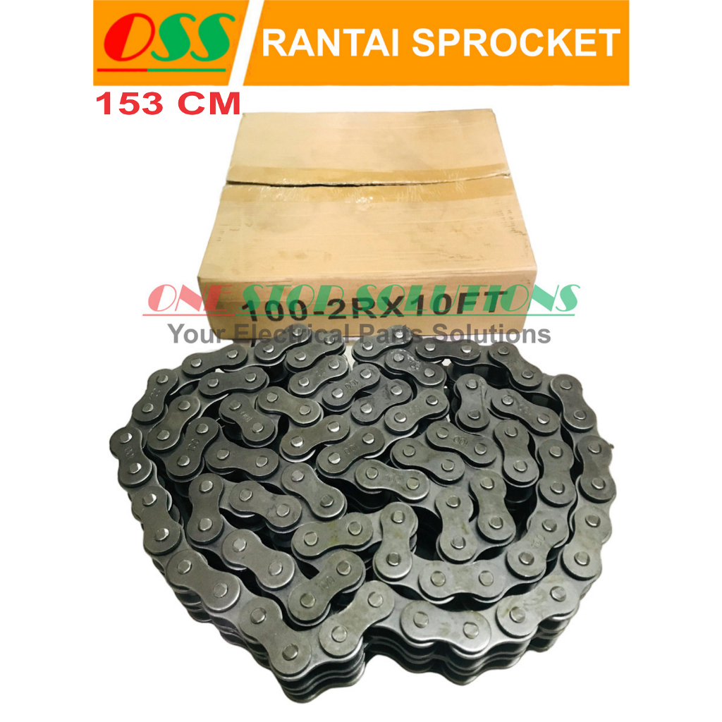 Jual RANTAI SPROCKET RS100-2 / ROLLER CHAIN RS 100 - 2 DOUBLE | Shopee ...
