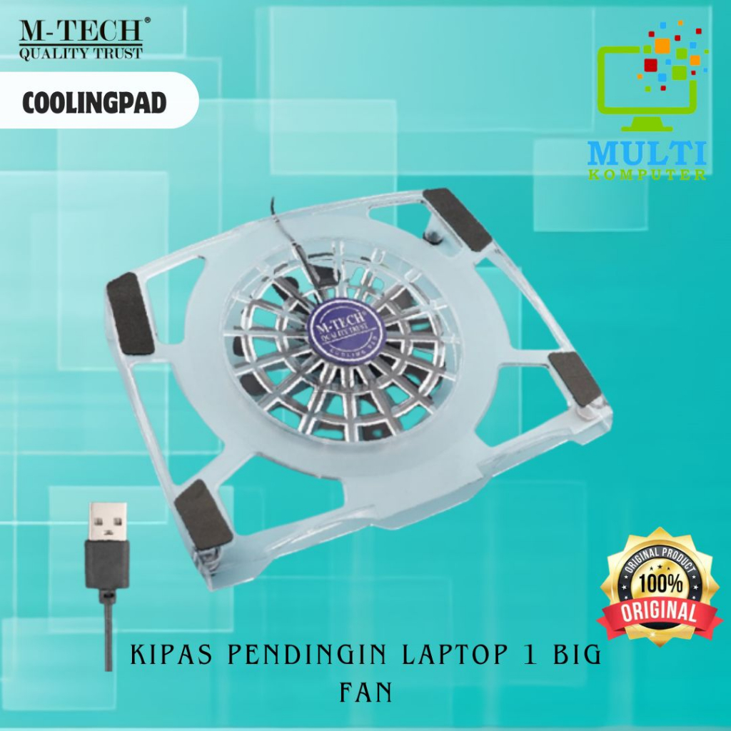 Jual KIPAS PENDINGIN LAPTOP 1 BIG FAN / COOLING PAD 1 KIPAS BESAR M