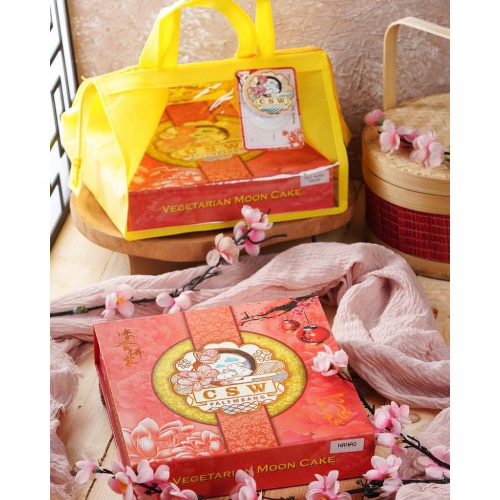 Jual Mooncake CSW Palembang Vegetarian TauYung Pandan/Original/Telur ...