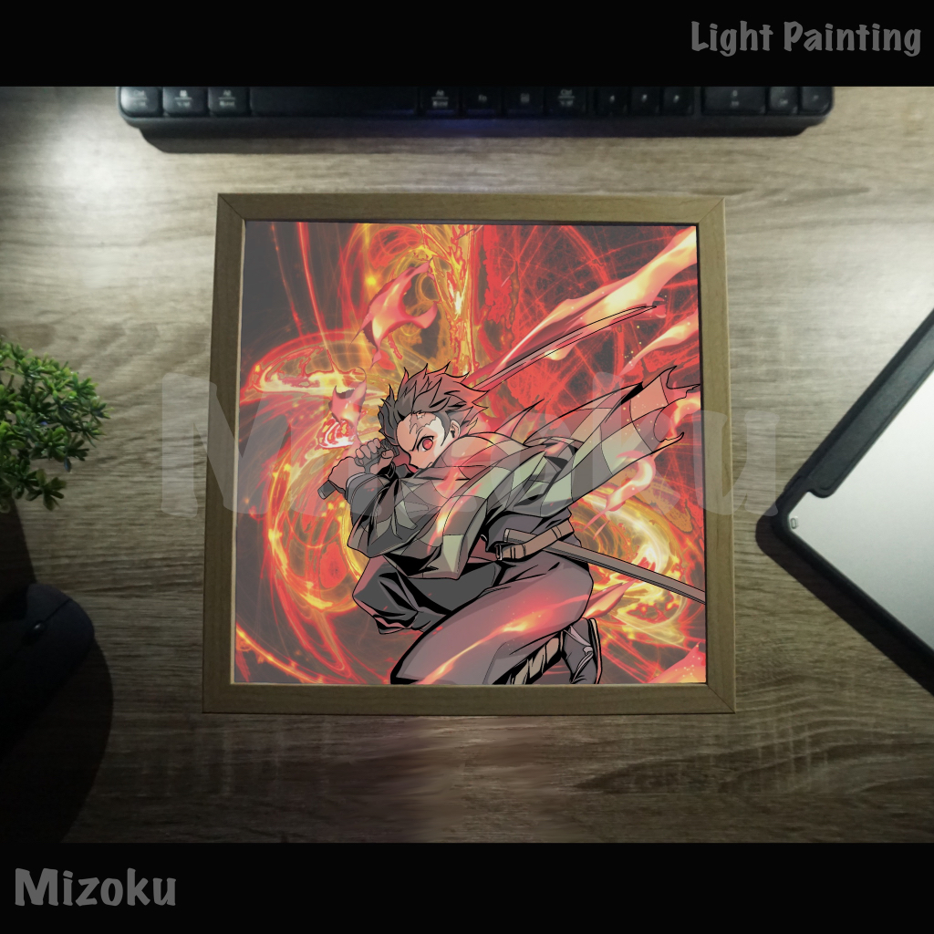 Jual LIGHT PAINTING ANIME KIMETSU NO YAIBA KAMADO TANJIRO TEKNIK ...