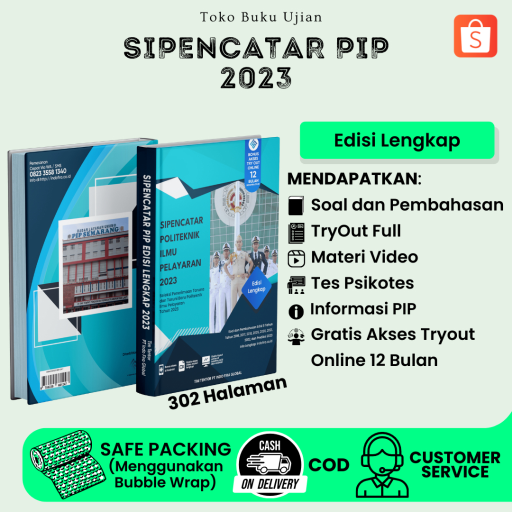 Jual TERLENGKAP! Buku TERBARU SIPENCATAR PIP 2024 (Edisi Lengkap) Soal ...