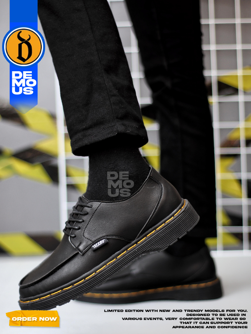 Jual DEMOUS Summer - Sepatu Formal Pantofel Docmart Low Boots Kerja ...