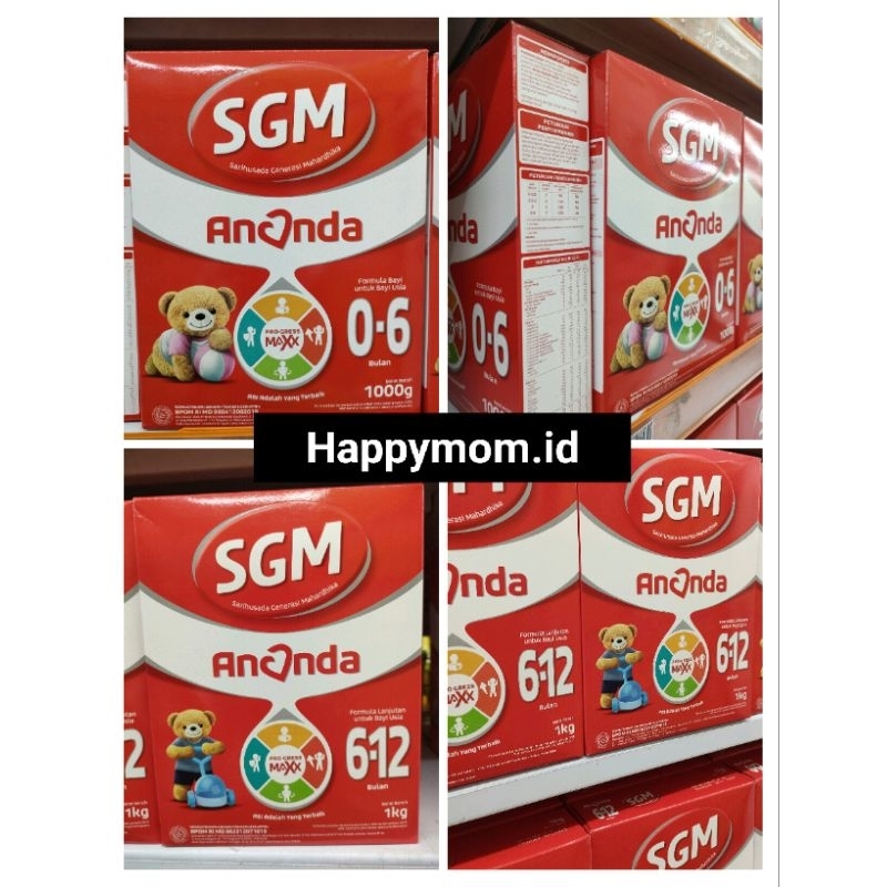 Jual Susu SGM ananda 0-6 BULAN 6 -12 BULAN 1000 GR | Shopee Indonesia