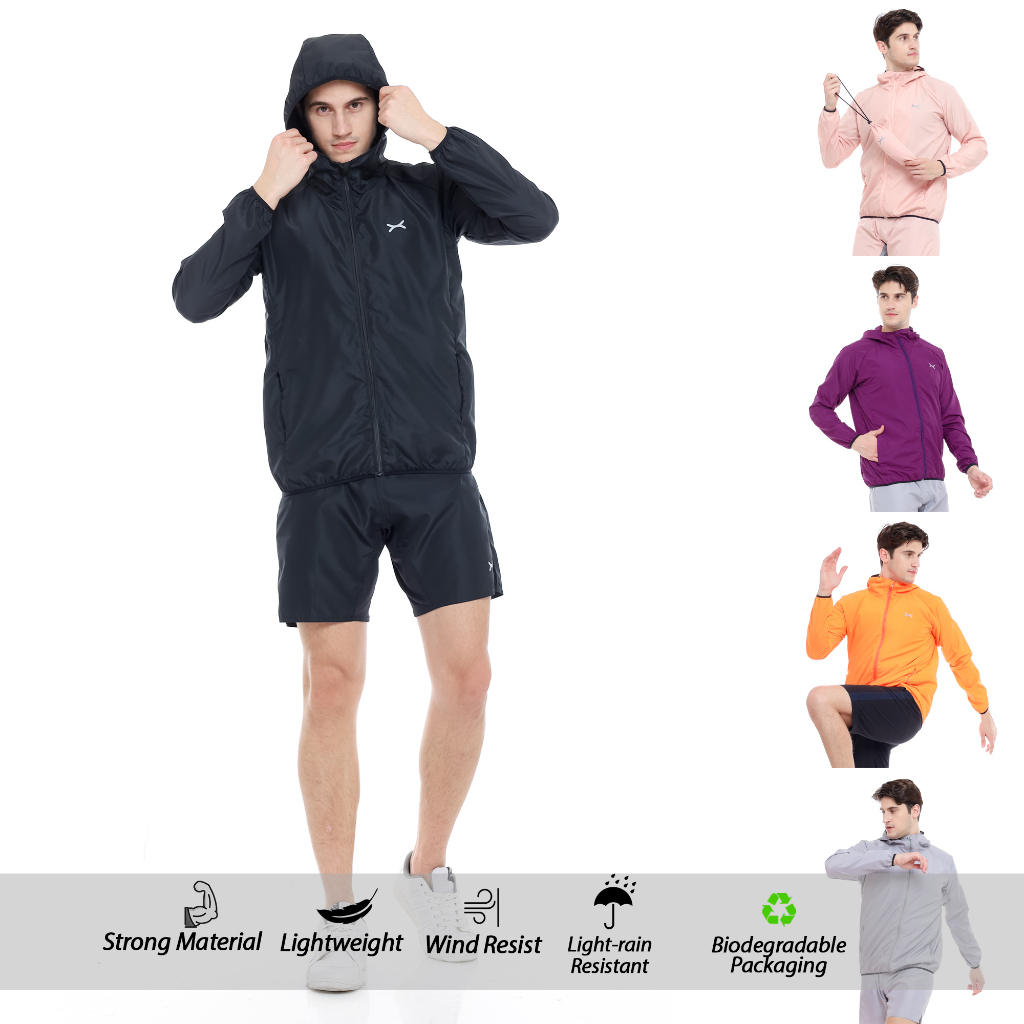 Jual Flexzone Jaket Windbreaker Winder series FJS005 Jacket Lari