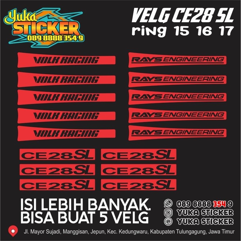 Jual STICKER VELG CE28 SL | Shopee Indonesia