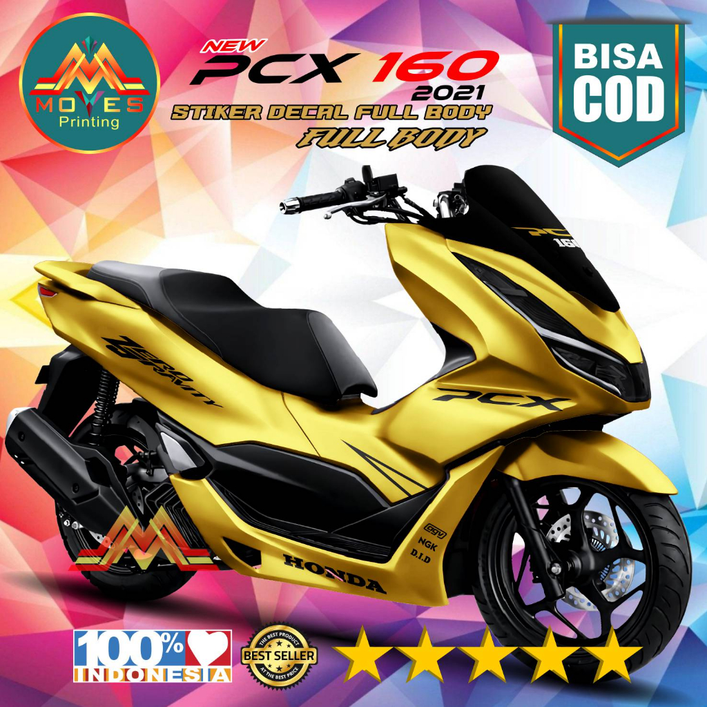 Jual Decal sticker Full Body / stiker motor New Pcx 160 custom POLOSAN ...