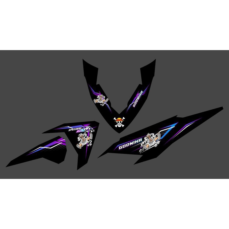 Jual striping sticker vario led old anime one pice godnika mode gear 5 ...