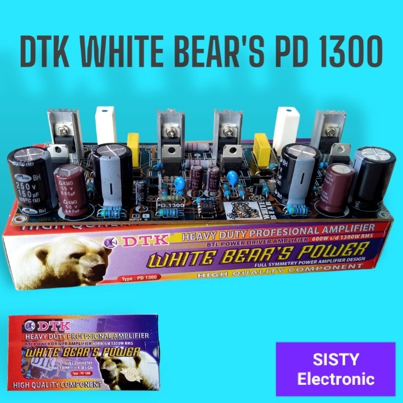 Jual Kit Driver Power Amplifier BTL DTK PD 1300 600W S/D 1300W RMS