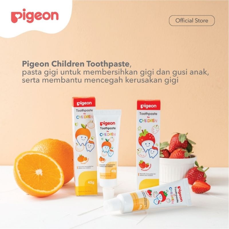 Jual Pigeon Toothpaste orange / strawberry - 45gr Pigeon pasta gigi ...
