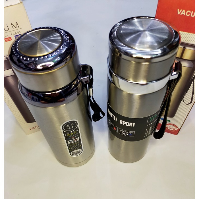 Jual Termos Stainless Steel Vacum Flask Premium Thermos Botol Minum Panas Dingin Hot Cold