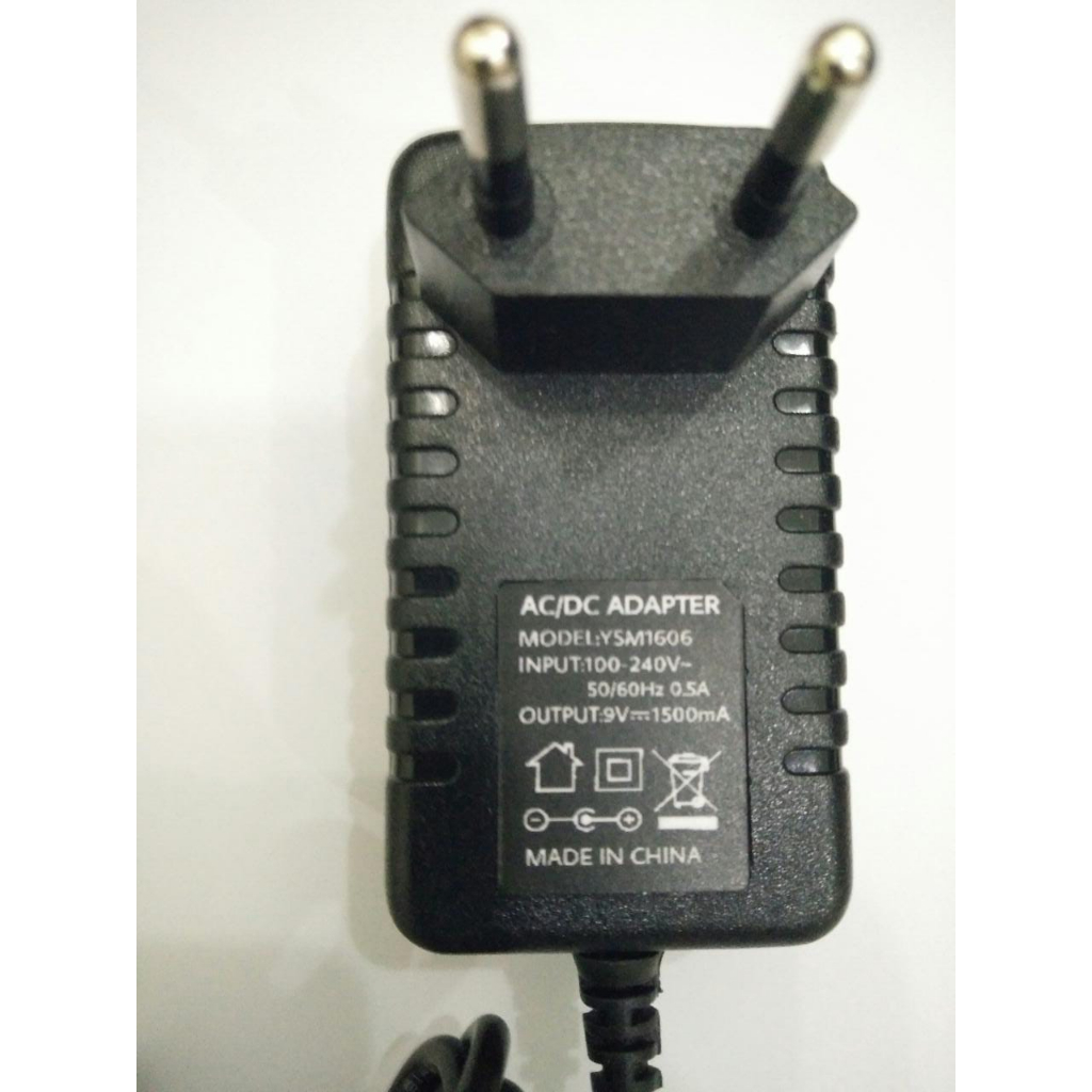 Jual AC/DC ADAPTER 9V 1500mA YSM1606 | Shopee Indonesia