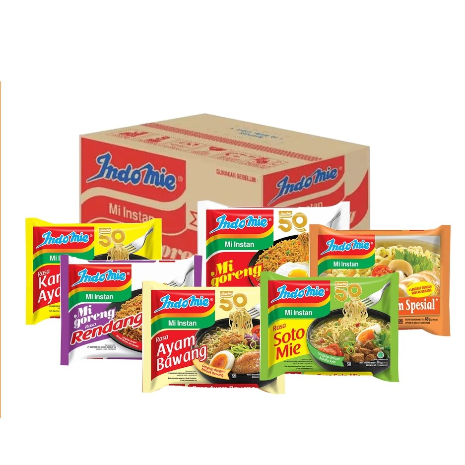 Jual Indomie Pcs Goreng Kuah Ayam Bawang Kari Kaldu Soto All Varian Shopee Indonesia