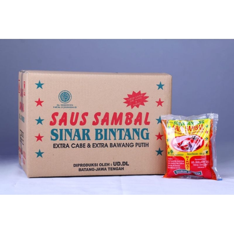 Jual SAOS SAMBAL SINAR BINTANG EXTRA BAWANG 500gr | Shopee Indonesia