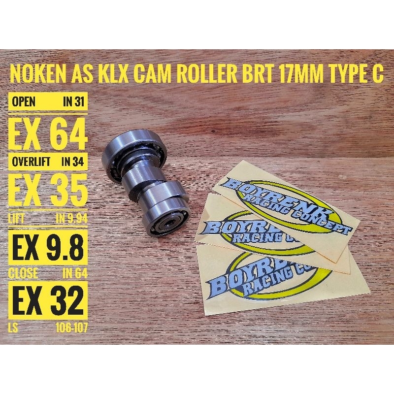 Jual Noken As Cam Shaft Racing Custom Klx Klx Cam Roller Brt Xgp Boyrenk Shopee