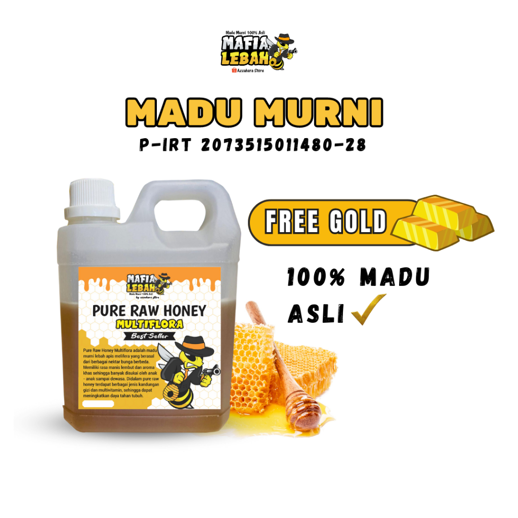 Jual Madu Murni 100 Madu Asli Pure Raw Honey Multiflora Shopee Indonesia