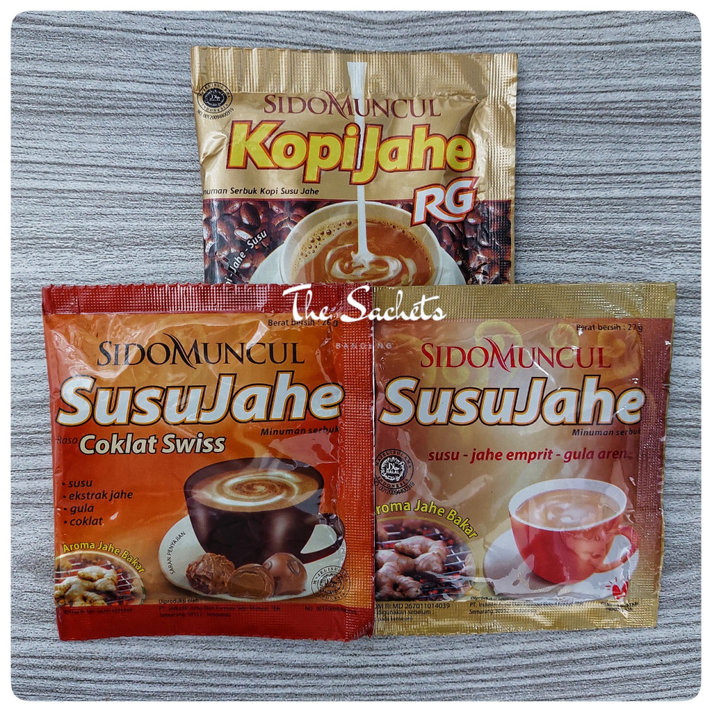 Jual Sido Muncul Susu Jahe Kopi Jahe Rendah Gula Sachet Shopee Indonesia 4020