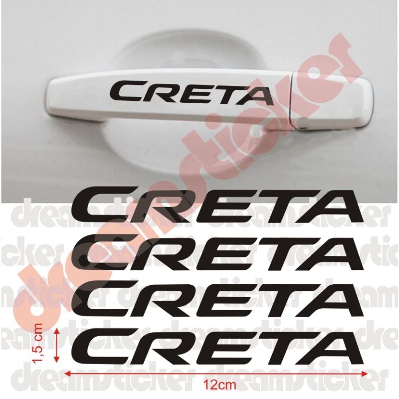 Jual Sticker Stiker Door Handle Pegangan Pintu Mobil Hyundai Creta ...