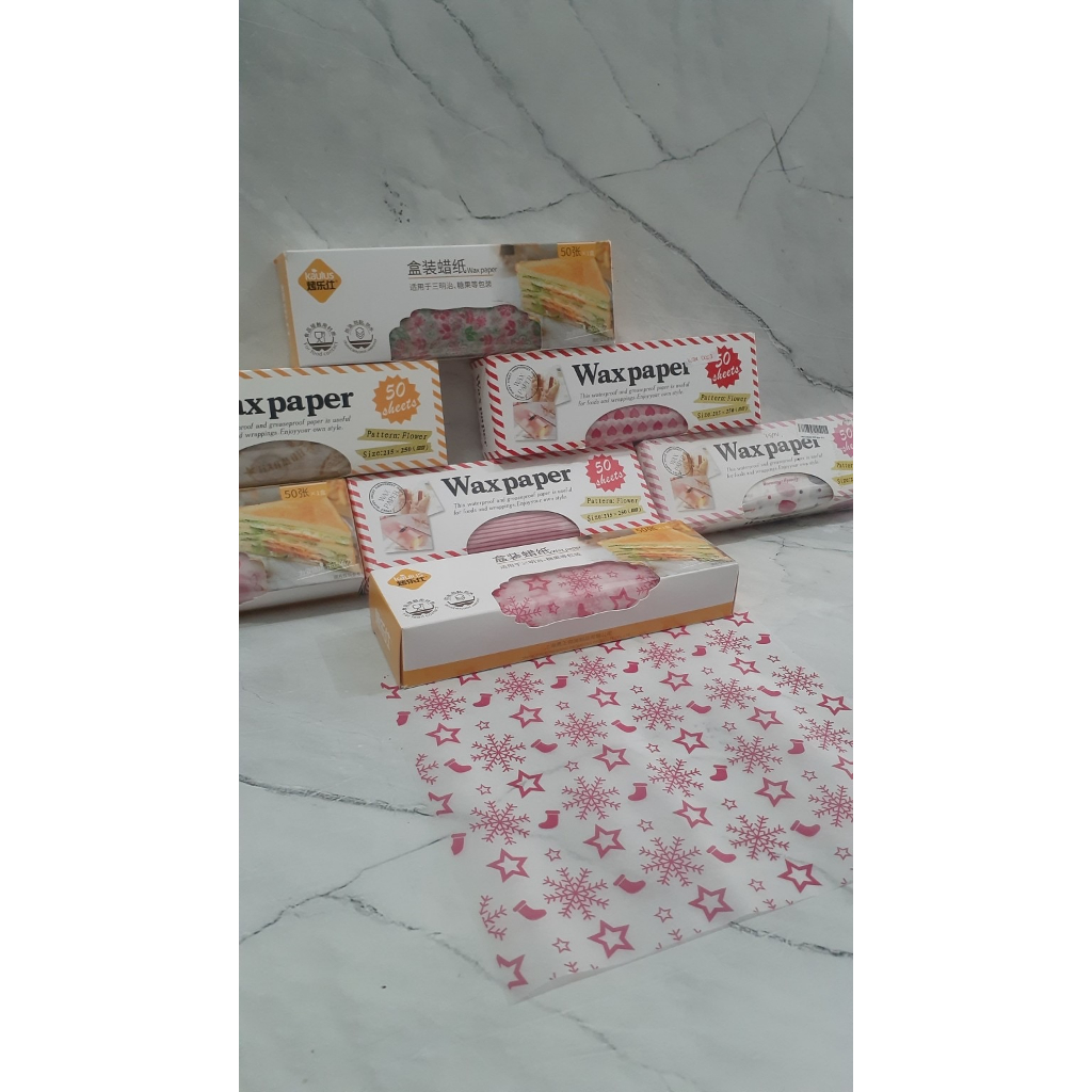 Jual WAX PAPER / BAKING PAPER / KERTAS ROTI MOTIF | Shopee Indonesia