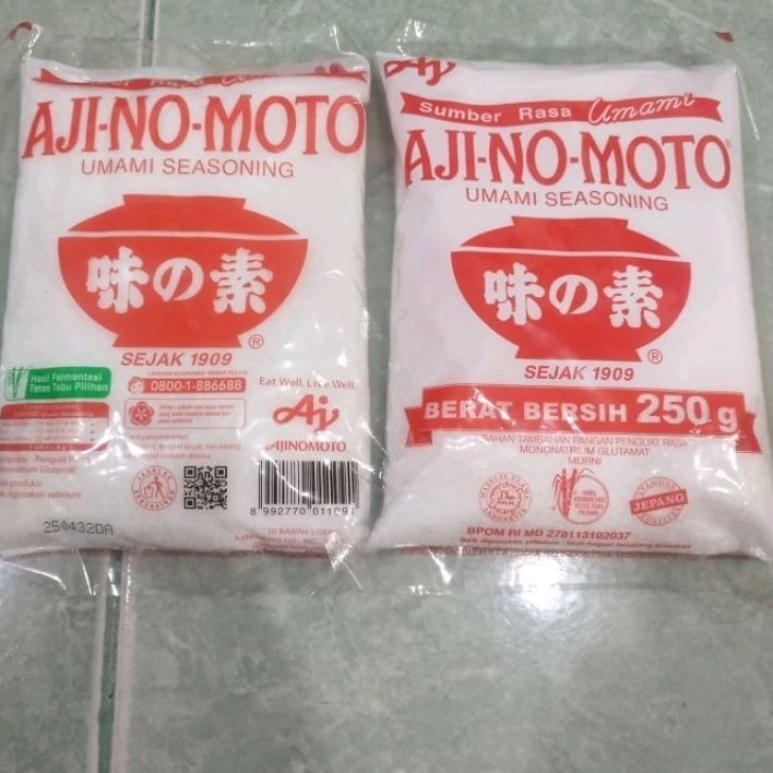 Jual penguat rasa ajinomoto MSG 250g | Shopee Indonesia