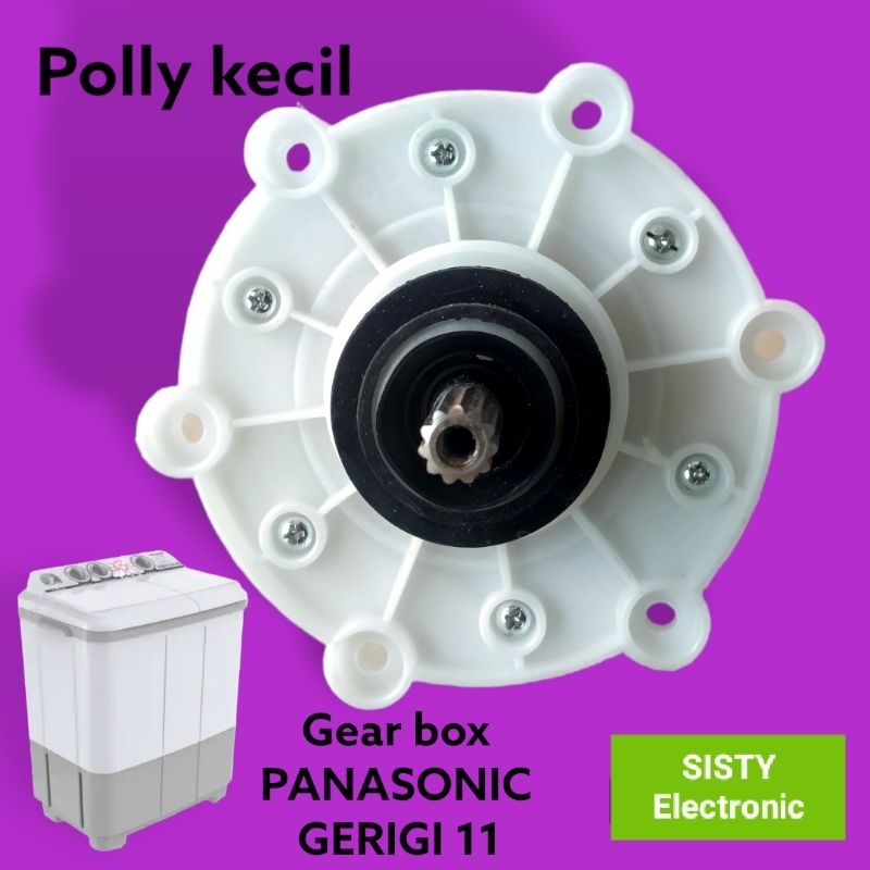 Jual Gear Box Mesin Cuci Panasonic gerigi 11 polly kecil 2 Tabung ...