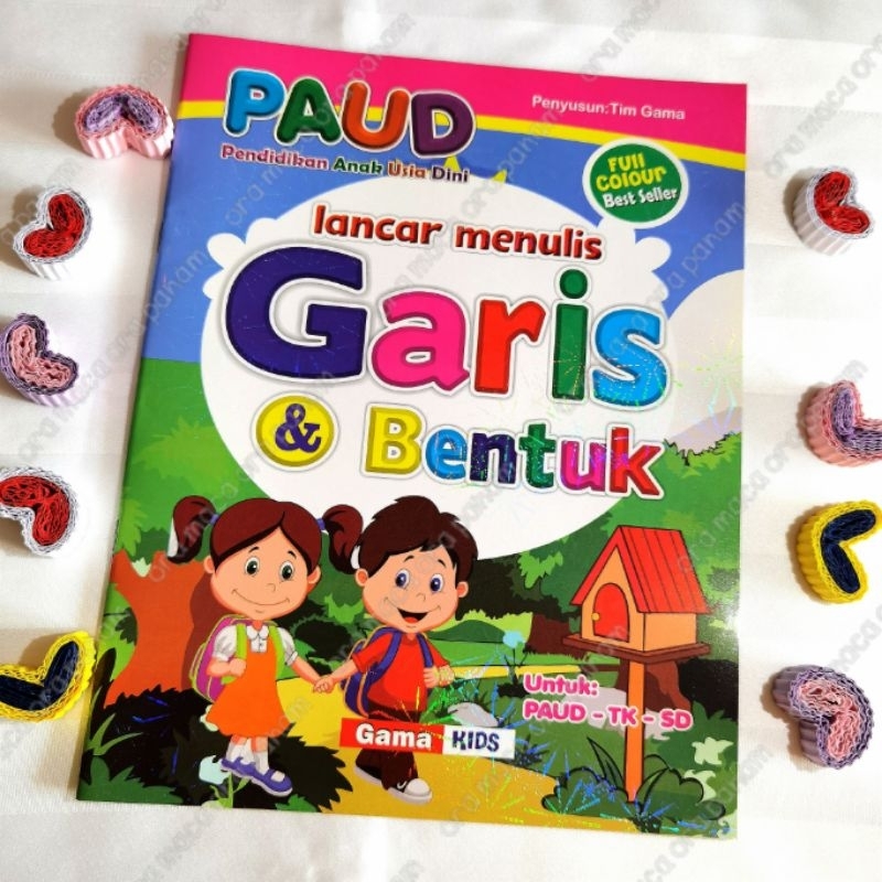 Jual Buku PAUD/TK/SD Lancar Menulis Garis & Bentuk | Shopee Indonesia