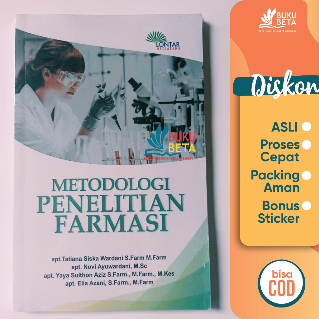 Jual Metodologi Penelitian Farmasi Tatiana Siska Wardani Shopee