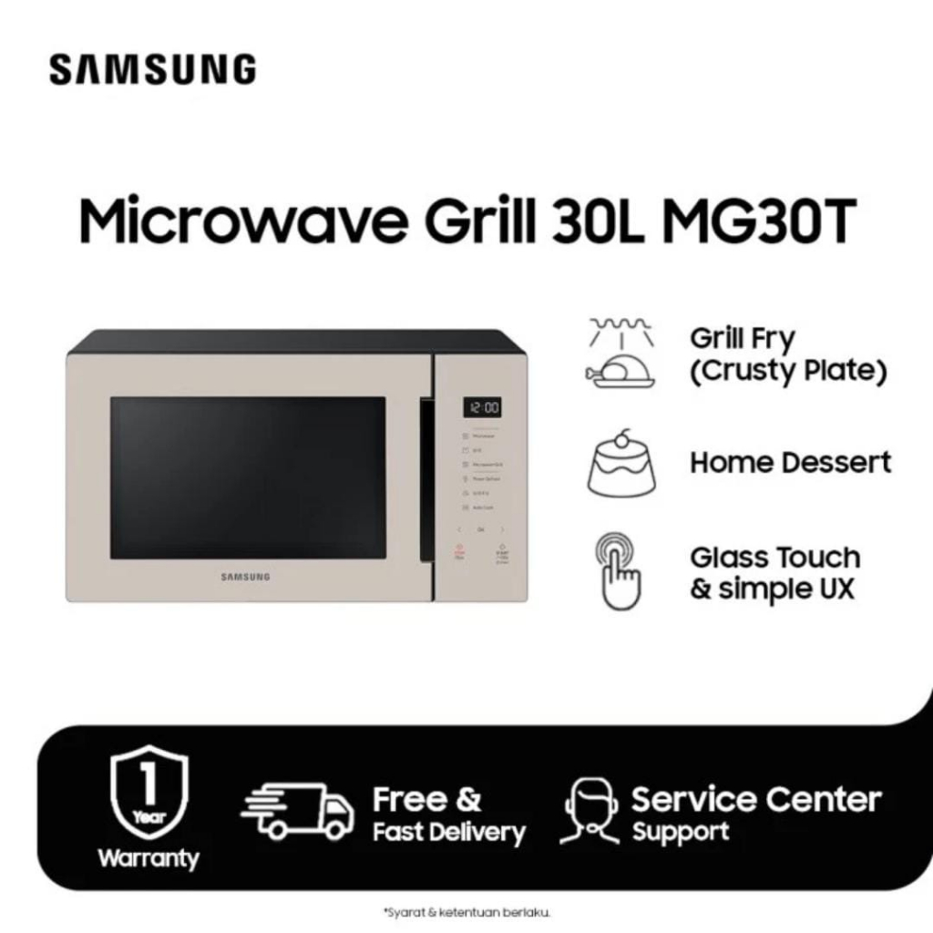 Jual SAMSUNG MICROWAVE GRILL BESPOKE 30 Liter MG30T5068CF (MEDAN