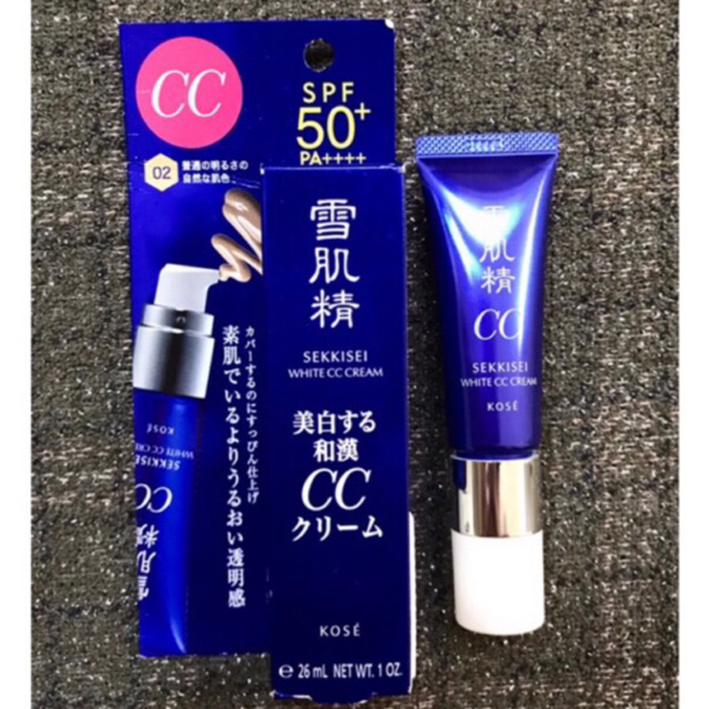 Jual KOSE Sekkisei White CC Cream 02 Natural SPF50+ PA++++ Full Size