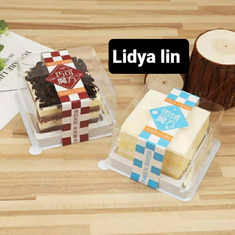 Jual 10pcs korean dessert tray Kotak / box mika mini cake box korean