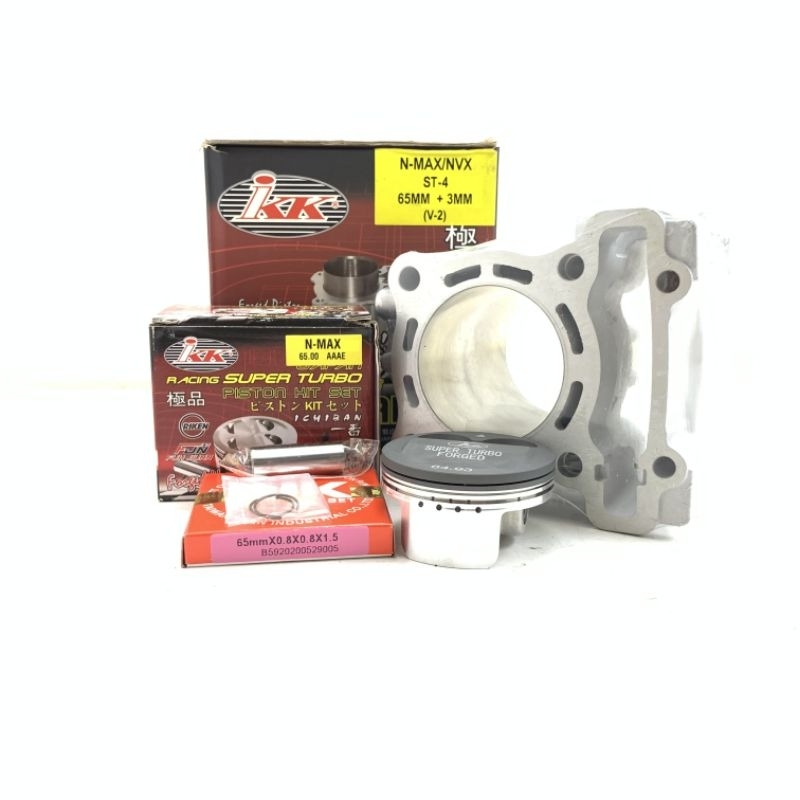 Jual CYLINDER BLOCK BLOK IKK YAMAHA NMAX 65MM ST-4 SUPER TURBO +3MMV-2 ...