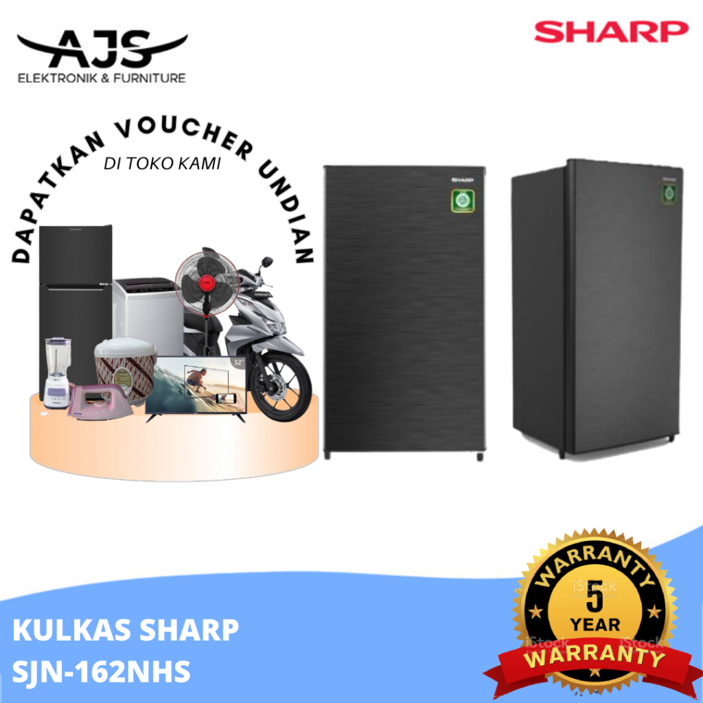 Jual SHARP SJ-N162N HS Kulkas 1 Pintu SJ N162N HS SJN 162 NHS SJ N162 ...
