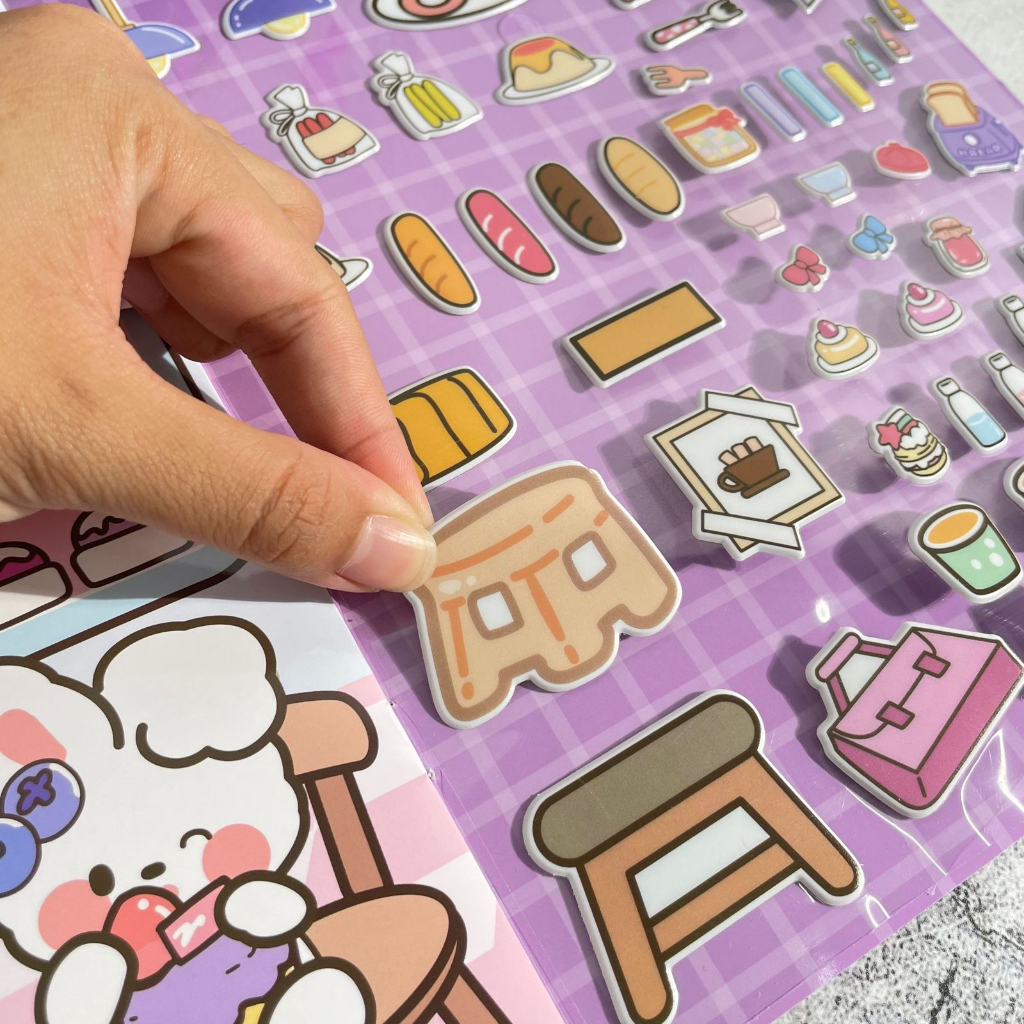 Jual STIKER DIY MOKO MK -6747 sticker 3D bergambar stiker mainan anak ...