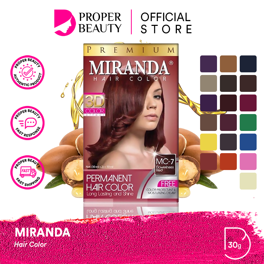 Jual MIRANDA Hair Color 30g Indonesia / Cat Rambut Permanen / Wangi ...