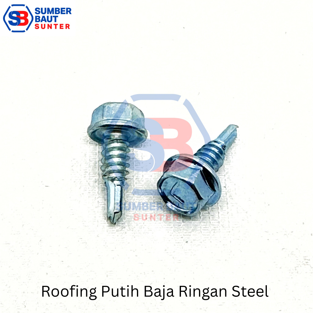 Jual Skrup Roofing Putih Baja Ringan 10x16 Moon Lion Steel | Shopee ...