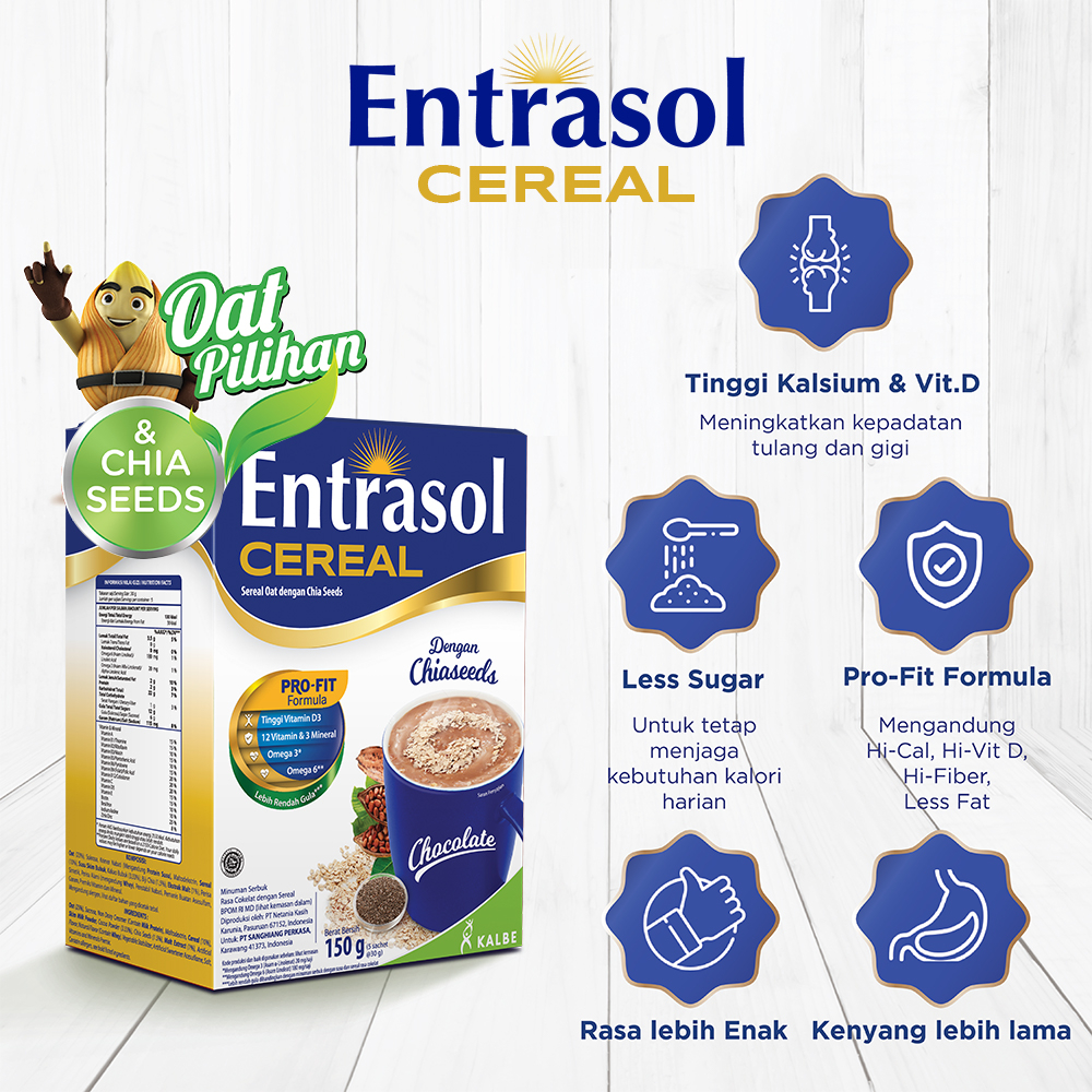 Jual 8 Pack Entrasol Cereal Chocolate(5 Sachet @30gr) | Shopee Indonesia