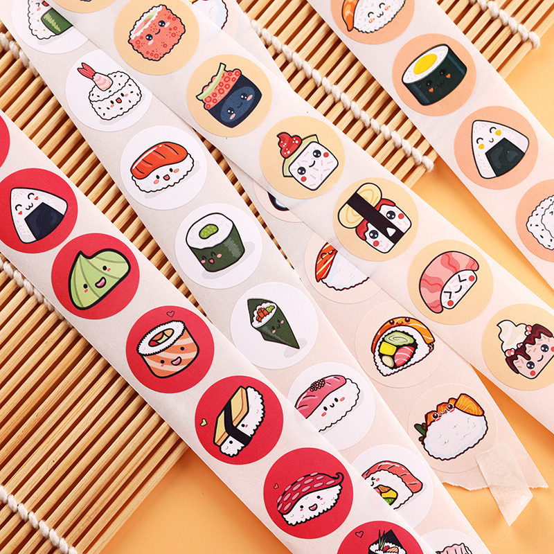 Jual 50pcs Cute Sushi & Rolls Seal Sticker Stiker Lucu Terimakasih ...