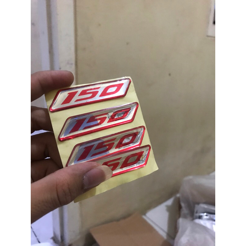 Jual Sticker emblem cc motor 3D stiker 125 150 155 | Shopee Indonesia