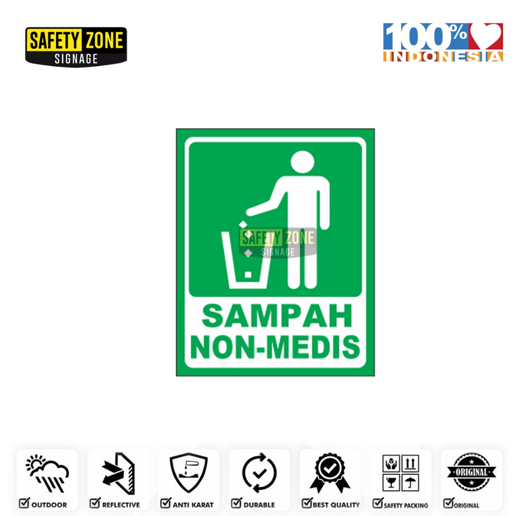 Jual Sign Sticker Sampah Medis Dan Non Medis | Shopee Indonesia