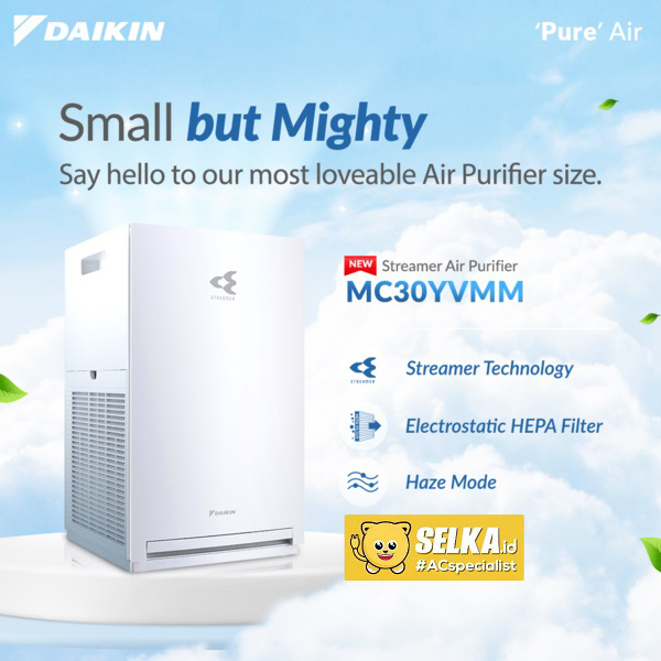 Jual AIR PURIFIER DAIKIN MC30YVM7 (WITH STREAMER) Shopee Indonesia