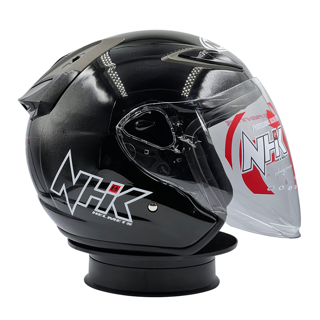 Jual Helm NHK R6 Solid Black | Shopee Indonesia